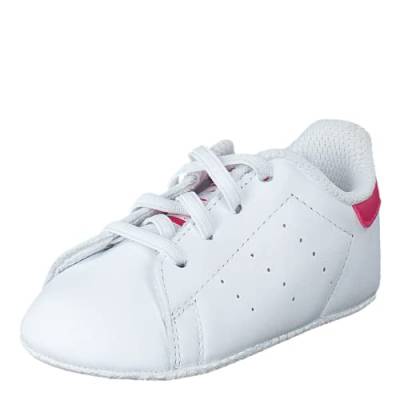 adidas Originals Stan Smith Crib S82618, Unisex Baby Lauflernschuhe Sneaker, Weiß (Ftwr White/Ftwr White/Bold Pink), EU 21 von adidas Originals
