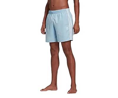 adidas Originals Men's 3-Stripes Swim Shorts Clear Sky Large von adidas Originals