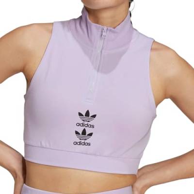 Adidas Damen Cropped Tanktop, Lila, violett, 38 von adidas