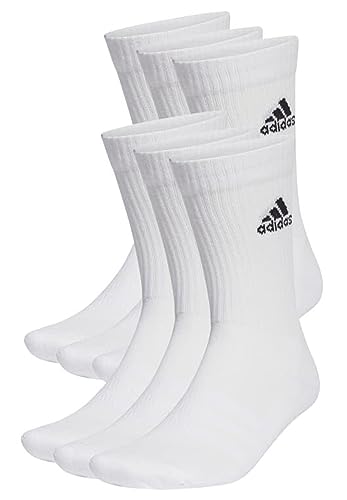 adidas 6 Paar SPW CREW 6p Tennissocken Sportspocken Unisex, Farbe:White, Socken & Strümpfe:40-42 von adidas