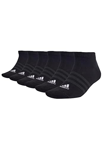 adidas 6 Paar Sportswear Low Cut Sneaker Socken Unisex Kurzsocke, Farbe:Black, Socken & Strümpfe:37-39 von adidas