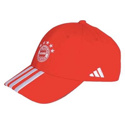 adidas Herren FCB Baseballkappe, rot/weiß, Einheitsgröße von adidas