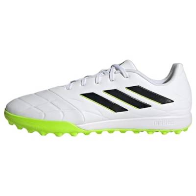 adidas Unisex Copa Pure.3 Turf Boots Fußballschuhe (Rasen), FTWR White/core Black/Lucid Lemon, 47 1/3 EU von adidas