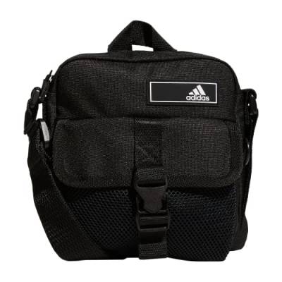 adidas Unisex-Erwachsene Amplifier 2 Festival Crossbody Umhängetasche, Schwarz/Weiß von adidas