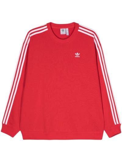 adidas Sweatshirt mit Logo-Stickerei - Rot von adidas