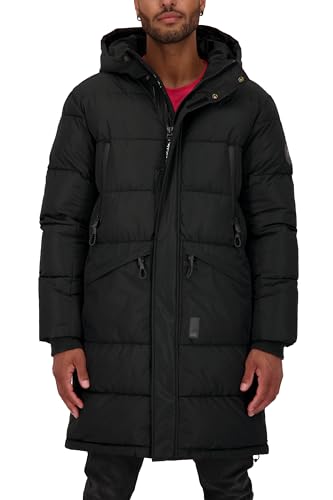 ALIFE and Kickin TobiasAK A Puffer Parka - Winterjacke Herren, Warm Gefütterter Steppmantel mit Voluminöser Kapuze, Lange Jacke in Daunenoptik, Herren Winterjacke, Jacke Moonless XXL von alife & kickin