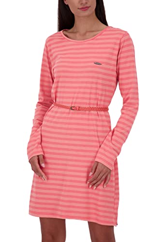 ALIFE and Kickin EllinAK B Longsleeve Dress Damen Langarmkleid, Kleid Coral Melange XXL von alife & kickin