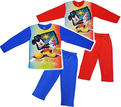 alles-meine.de GmbH 2 tlg. Set Schlafanzug/Hausanzug/Pyjama - Disney Mickey Maus/Mouse - incl. Name - Größe: 2 Jahre - Gr. 92 - langer Trainingsanzug/Sportanzug lan.. von alles-meine.de GmbH