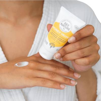 Bee Nature - Reparierende Handcreme - Bio-Honig - Feuchtigkeitsspendend und Reparierend - Nicht Fettend - Trockene und Empfindliche Haut - 100% Natürlich - 50ml von bee nature