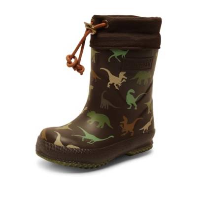 bisgaard Unisex Kinder Thermo Rain Boot, Brown Dino, 27 EU von Bisgaard