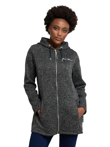 Bruno Banani Strickfleecejacke mit Kapuze Schwarz 36 von Bruno Banani