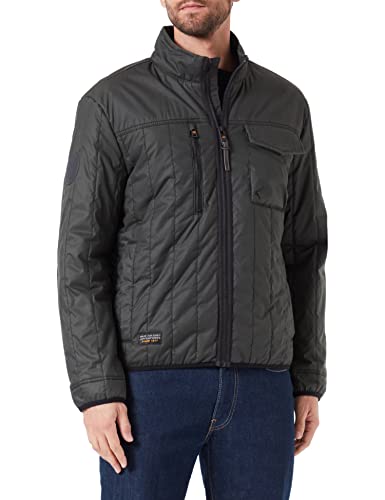 camel active Herren Stepp-Blouson mit Stehkragen Dunkelgrün menswear-54 von camel active