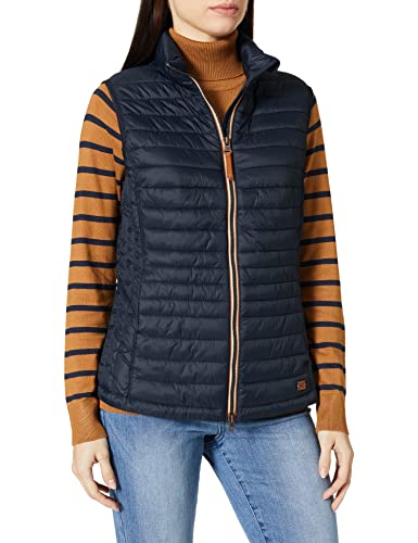 camel active Damen kurze leichte Steppweste mit elastischen Bündchen Dunkelblau womenswear-38 von camel active