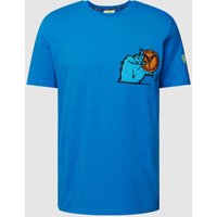 CARLO COLUCCI T-Shirt mit Motiv-Patch in Blau, Größe L von carlo colucci