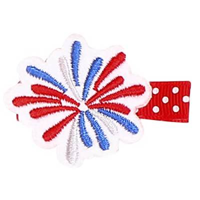 Amerikanischer Unabhängigkeitstag Kinder Haarspange Party Dekoration Flagge Haarspange Nationalfeiertag Thema Kreativer Haarschmuck Bunte Haarklammern (G, A) von chiphop