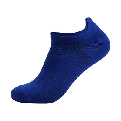 Arbeitssocken Füßlinge low cut Outdoor-Sportsocken für Männer und Frauen, Fitness-Laufsocken, dünne Socken, flacher Schnitt, atmungsaktive Sommersocken, schnell Unsichtbare Kurze (Blue, One Size) von chiphop