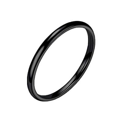 chiphop Fototapete Der Ringe Frauen-Ring-Geometrie-Ring-Silber-Massive 925 weiße Schmuck-Mode-Ringe Strandtuch Der Ringe (Black, 12号) von chiphop