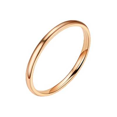 chiphop Fototapete Der Ringe Frauen-Ring-Geometrie-Ring-Silber-Massive 925 weiße Schmuck-Mode-Ringe Strandtuch Der Ringe (Rose Gold, 5号) von chiphop