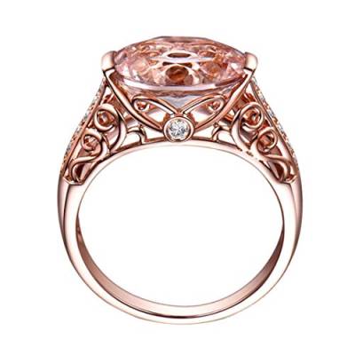 chiphop Lampen-Ringe Edelstein-Goldring Edelstein-Ring Ring Rose Ringe Ringelband Set (Rose Gold, RG7) von chiphop