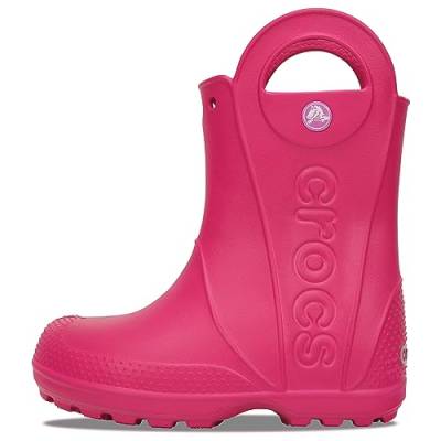 Crocs Handle It Rain Boot K, Unisex-Kinder Gummistiefel, Pink (Candy 6x0), 25/26 EU von Crocs