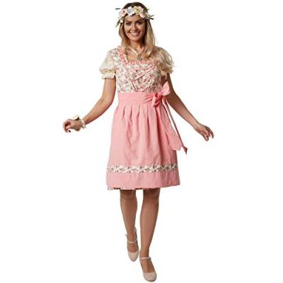 dressforfun 900614 Mini-Dirndl, Farbenprächtiges, kurzes Dirndl mit Blumenmuster - Diverse Größen - (S| Nr. 302970) von dressforfun