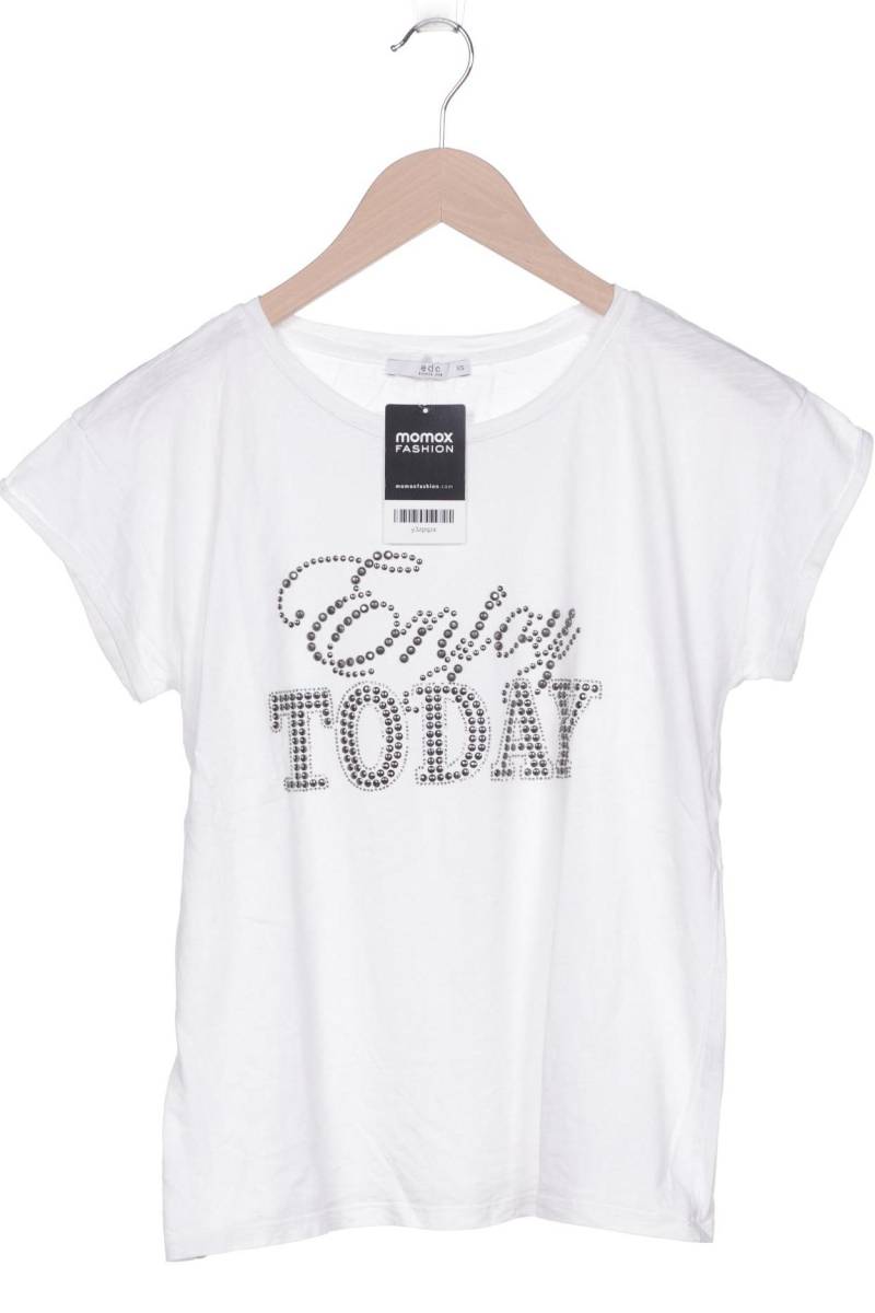 edc by Esprit Damen T-Shirt, weiß von edc by esprit