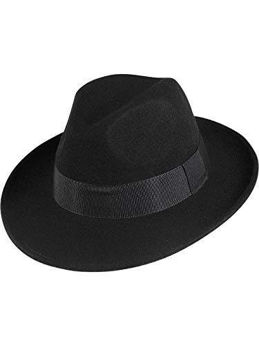 Fiebig Herren Bogart Hut wasserabweisend knautschbar, Farben:schwarz, Kopfgröße:61 von fiebig