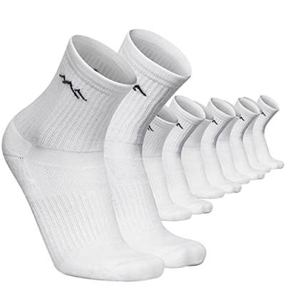 gipfelsport Sportsocken, Tennissocken aus Baumwolle Weiß (5 x Paar - Set) 32-35 von gipfelsport