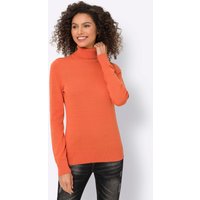 Witt Damen Rollkragenpullover, orange von heine