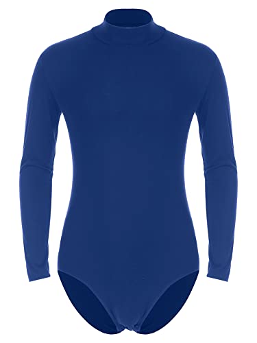 iEFiEL Herren Unterhemd Langarm Kapuzenpullover Bodysuit Mit Druckknöpfe Catsuit Im Schritt Männer Sportbody Tops Hoodie Xa Königsblau M von iEFiEL