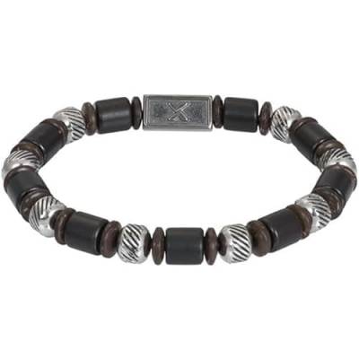 iXXXi Men Perlenarmband Kick mattes Silber | M von iXXXi