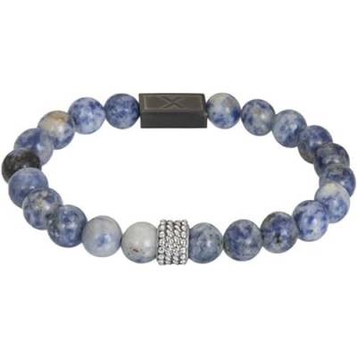 iXXXi Men Perlenarmband Finn mattes Silber | L von iXXXi