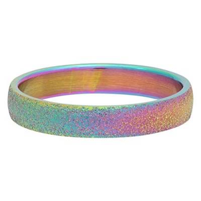iXXXi Füllring SANDGESTRAHLT rainbow - 4 mm Größe Ringgröße 19 von iXXXi