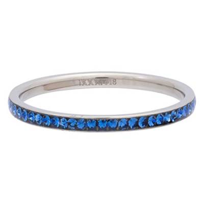 iXXXi Füllring ZIRKONIA KRISTALL silber capri blue - 2 mm Größe Ringgröße 18 von iXXXi