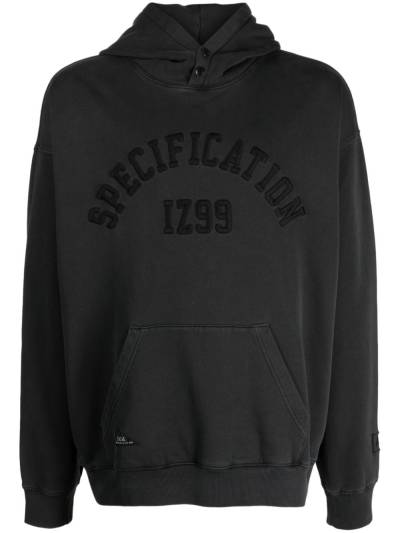 izzue Hoodie mit Slogan-Stickerei - Grau von izzue