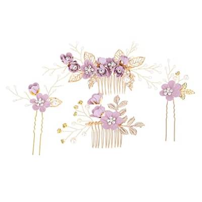 jojomis Braut-Haarnadeln, Haarspange, Haarschmuck, perfektes Geschenk für Damen, Kopfschmuck – 3–17 cm, Violett von jojomis