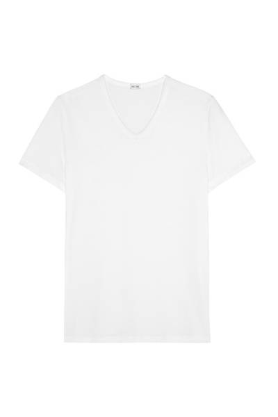 HOM T-Shirt, V-Neck Classic S weiß