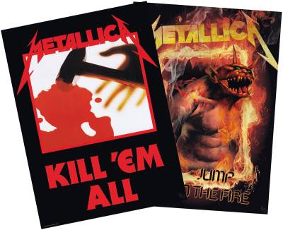 Metallica - Set 2 Chibi Posters - Kill'Em All/Fire Guy - Poster - multicolor von metallica