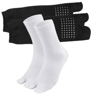 minkissy 2 Paar Silikon-Zehentrenner-Socken Knöchelelastische Socken Zehensocke Socken für Männer Silikonsocken mit Zehentrennung Socken mit getrennten Zehen Fußsohle Flip-Flops Bootsschuhe von minkissy