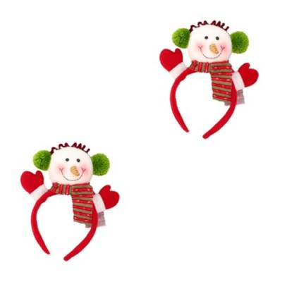 minkissy 2 Stk Dekorative Kopf Bedeckung Stirnband Weihnachtsdeko Weihnachten Tuch Geschenk Kind von minkissy