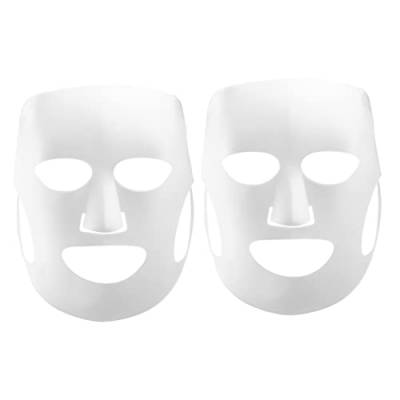 2st Gesichtsschlafabdeckung Wiederverwendbares Silikon Bettwäsche Silikon Für Gesicht Bettdecke Wiederverwendbare Gesichtsabdeckung Dampfmaske Gesichtsmaskenblatt Weiß Kosmetik von minkissy