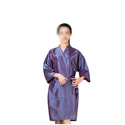minkissy Frauen-Kimono Arbeitskleidung für Frauen Kimono für Damen Klient Schutz vor Haarausfall Putzkittel Friseurbedarf Kleidung Schutzschürze Haarschneideschürze Mantel von minkissy