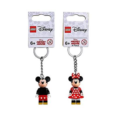 multiple Lego Disney Schlüsselanhänger Bundle Minnie Mouse 853999 und Mickey Mouse 853998 Minifigur Schlüsselanhänger von multiple