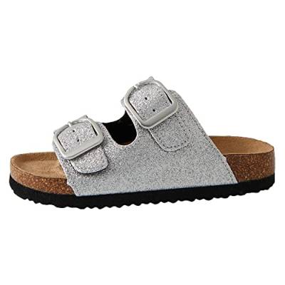 NAME IT Damen NKFFLORA NOOS Sandal, Silver Colour, 34 EU von NAME IT