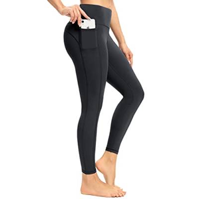 neppein Damen Leggings,Blickdicht Sportleggins Lange Sport Leggings Sporthose Yogahosen mit Taschen von neppein