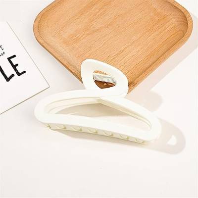 Fashion Matte Hair Claw Clips 8-Shaped Shark Clip Large Size Hair Clamps For Women Hair Accessories Solid Color Headwear 1Pcs (Color : A2-11cm) von nezih