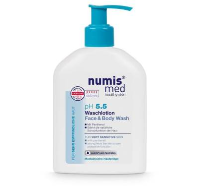 numis med Flüssigseife Waschlotion ph 5.5 für empfindliche Haut - Körperlotion 1x 200 ml, 1-tlg. von numis med