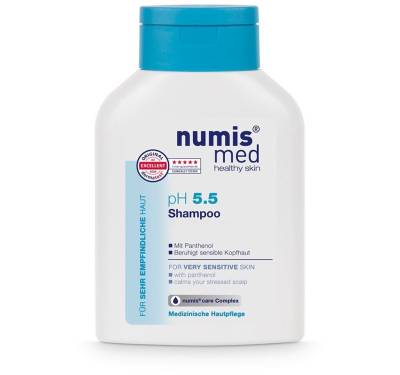 numis med Haarshampoo Haar Shampoo ph 5.5 für empfindliche Haut - Haarshampoo vegan 1x 200ml, 1-tlg. von numis med