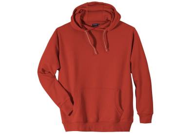 redfield Kapuzensweatshirt Übergrößen Herren Kapuzen-Sweatshirt kürbisorange Basic Redfield von redfield