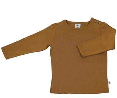 Baby Kinder Langarmshirt Bio-Baumwolle 13 Farben T-Shirt Shirt Jungen Mädchen Gr. 50/56 bis 140 (116, ingwer) von rescence naturel/Baby-Kinder